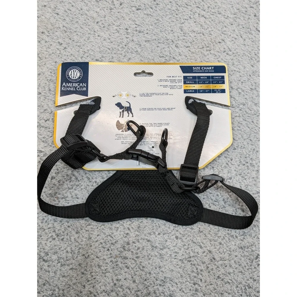AKC‎ Step in Mesh Dog Harness Blue Camo Medium Adjustable 18